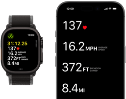 Live Trainingsdaten auf der Apple Watch Ultra 3 und dem iPhone