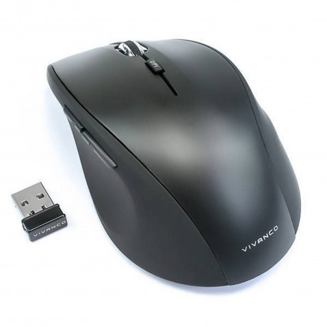 VIVANCO USB bežicni miš crni Vivanco RF
