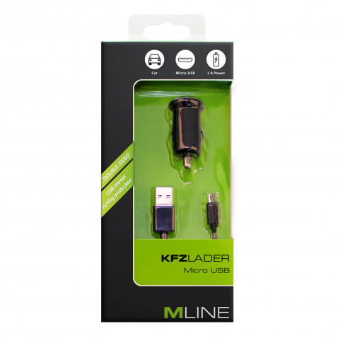 Mline Kfz punjac Micro USB crni USB 1A i