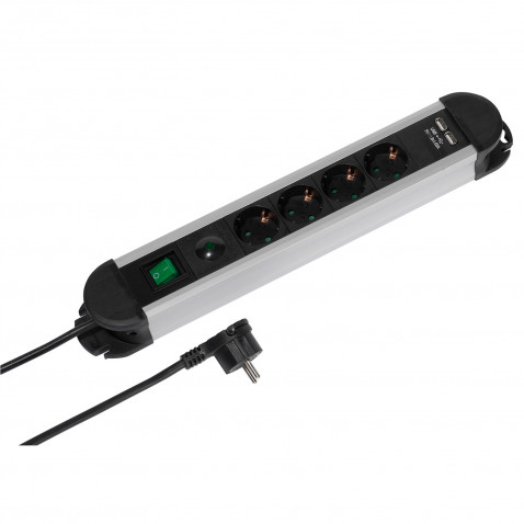 Vivanco 4-režni produžni kabel s USB-om