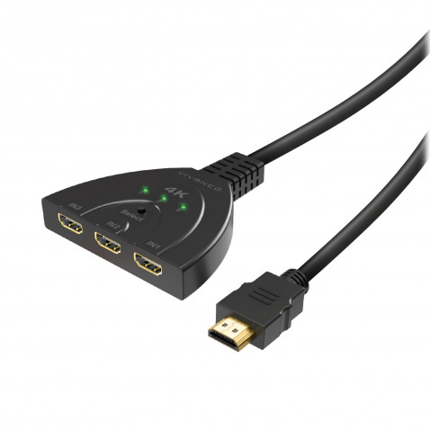 Vivanco 3 u 1 HDMI prekidac automatski