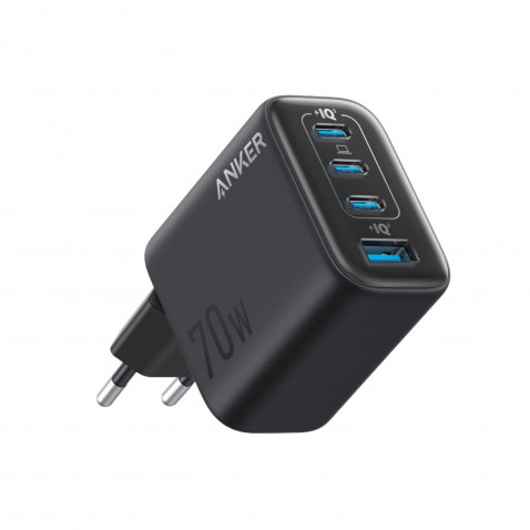 Anker Zolo punjač 70W crni 4 porta, 3x