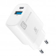 Celularni USB Dual Punjac 25W bijeli