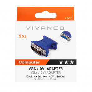VIVANCO DVI kompakt adapter 45452 CA M 1