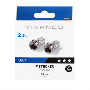 VIVANCO F-cep, 7,0 mm, 2 kom VIVANCO STD