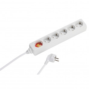 Vivanco 6er produžni kabel bijeli 1,4 6x