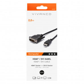 VIVANCO HDMI u DVI kabel crni 2m VIVANCO