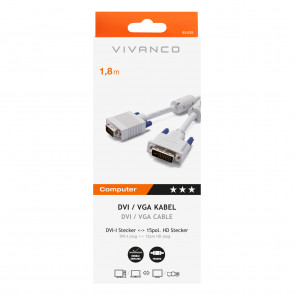 VIVANCO DVI-I VGA Kabel za povezivanje,