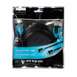 VIVANCO HDMI kabel s Ethernetom 2,5m