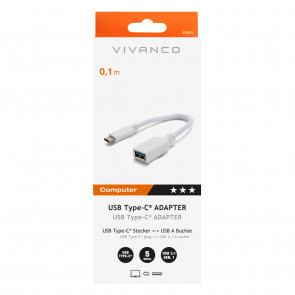 VIVANCO USB adapter tipa C 0,1 m bijeli