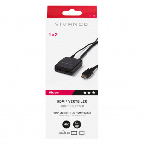 VIVANCO HDMI Splitter 1 od 2, 0,5m 47144