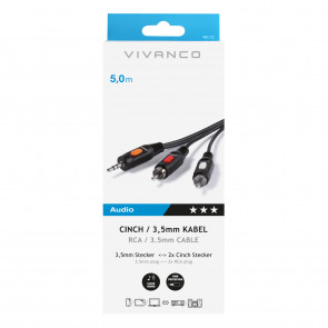 VIVANCO prikljucak Cinch-slusalica 5m 5m