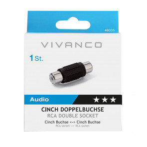 VIVANCO Cinch-Dvostruki prikljucak 46035