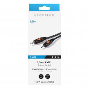 VIVANCO AUX kabel 3,5mm 1,5m 46044 3,5mm