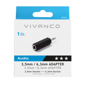 VIVANCO Adapter Klinke, Stereo 46065