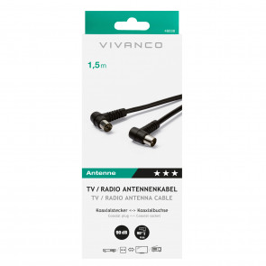 VIVANCO TV/Radio kutni kabel 90dB, 1,5 m