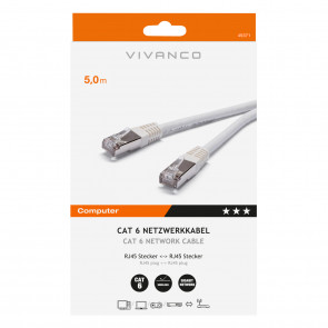 VIVANCO Cat 6 mrežni kabel 5 m bijeli 5