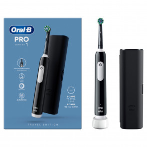 Oral-B Pro 1 Cross Action Crna s putnom