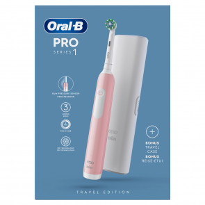 Oral-B Pro 1 Cross Action Pink s putnim