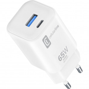 Cellularline putni punjac Dual 65W, 1x i