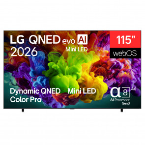 LG 115QNED93B6 4K QNED evo TV 291 cm