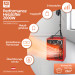 SHX SHX308HEAT2022 Heizlüfter 2000 Watt