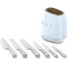 SMEG KBSF02PB Messerblock 6 teilig