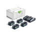Festool Energie-Set SYS 18V 4xHP5,0/TCL6